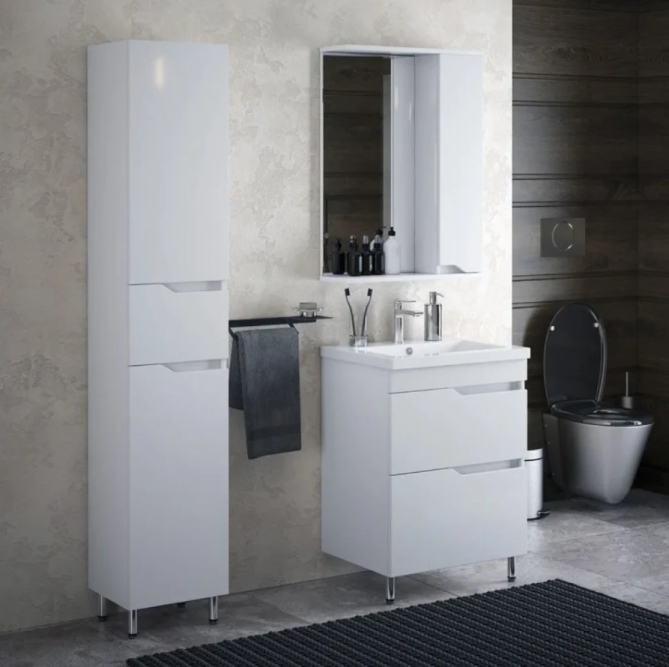 Тумба под раковину без столешницы Corozo Теона Z2 60 белая
