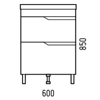 Тумба под раковину без столешницы Corozo Теона Z2 60 белая Тумба под раковину без столешницы Corozo Теона Z2 60 белая