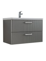 Мебель для ванной комнаты BelBagno Due 80 ручки белые, сатин