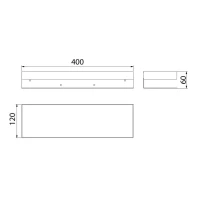 Полка Lemark SHELF LINE 9772053 черный Полка Lemark SHELF LINE 9772053 черный