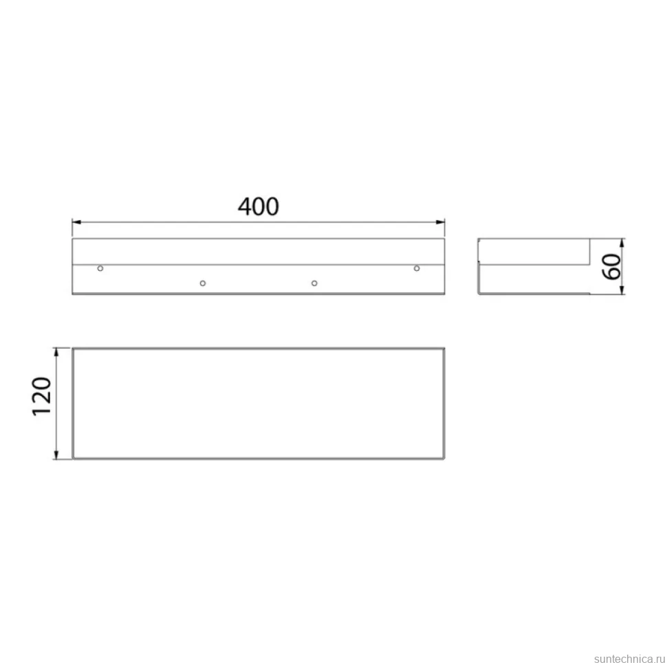 Полка Lemark SHELF LINE 9772053 черный