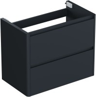 Тумба под раковину со столешницей Allen Brau Gravity 80 2 ящика, матовый антрацит, столешница белая