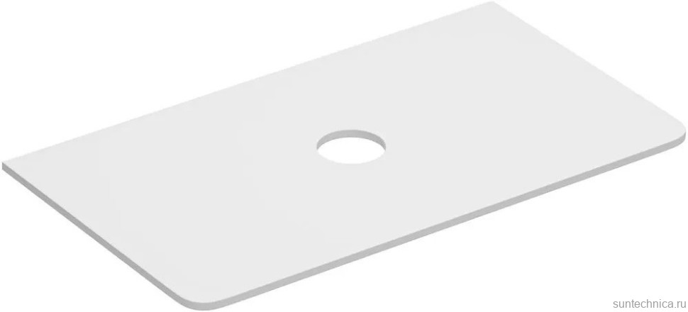 Тумба под раковину со столешницей Allen Brau Gravity 80 2 ящика, матовый антрацит, столешница белая