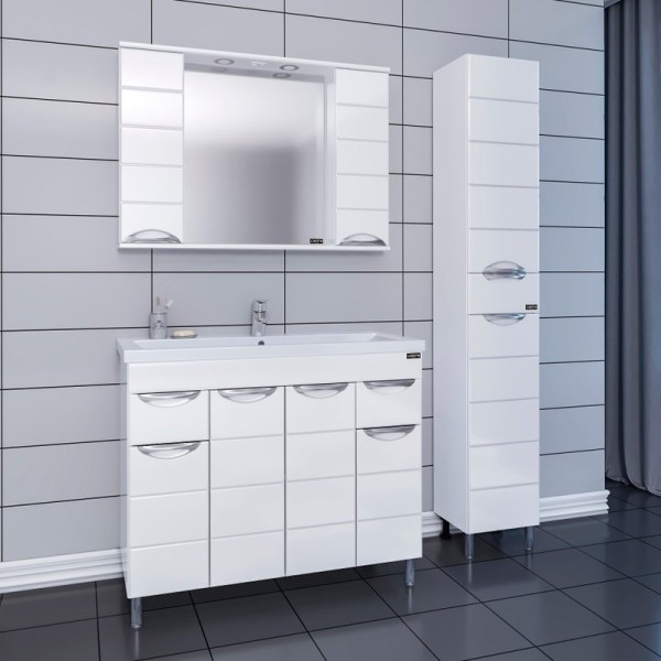 Мебель для ванной комнаты СаНта Родос (Фостер) 100 напольная