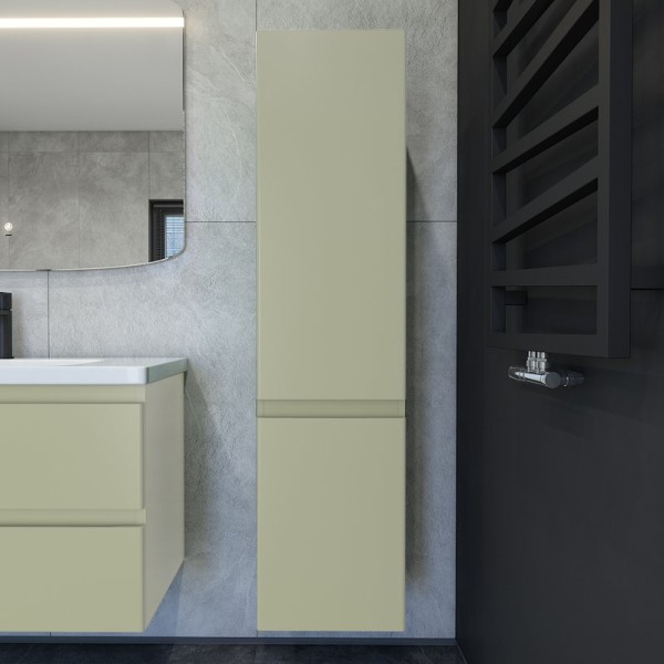 Шкаф-пенал для ванной Caprigo Forte 35 L фисташка