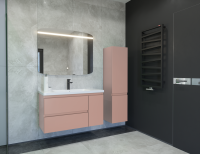 Тумба под раковину без столешницы Caprigo Forte 100 R подвесная, пудра