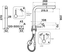 Смеситель для кухни Omoikiri Nara 2 Plus S C 4994367 хром