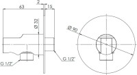 Шланговое подключение Remer 337X с держателем для душа