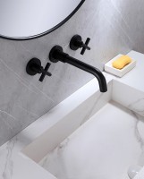 Смеситель для раковины Abber Wasser Kreis AF81121B С ВНУТРЕННЕЙ ЧАСТЬЮ, черный