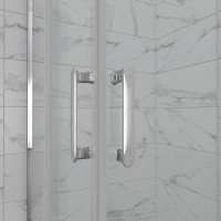 Душевой уголок Triton Фикс Хром Щ0000077409 100х100 см с поддоном, профиль хром