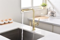 Смеситель для кухни Paulmark Neo Ne214419-G, золото