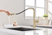 Смеситель для кухни Paulmark Neo Ne214419-G, золото