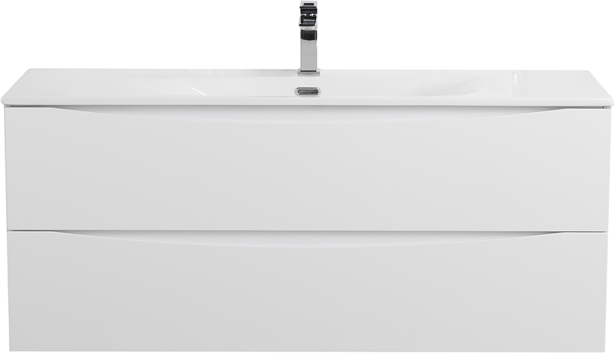 Тумба с раковиной BelBagno Marino-cer-n 120 подвесная, bianco opaco