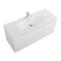 Тумба с раковиной BelBagno Marino-cer-n 120 подвесная, bianco opaco