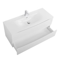 Тумба с раковиной BelBagno Marino-cer-n 120 подвесная, bianco opaco