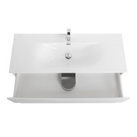 Тумба с раковиной BelBagno Marino-cer-n 120 подвесная, bianco opaco
