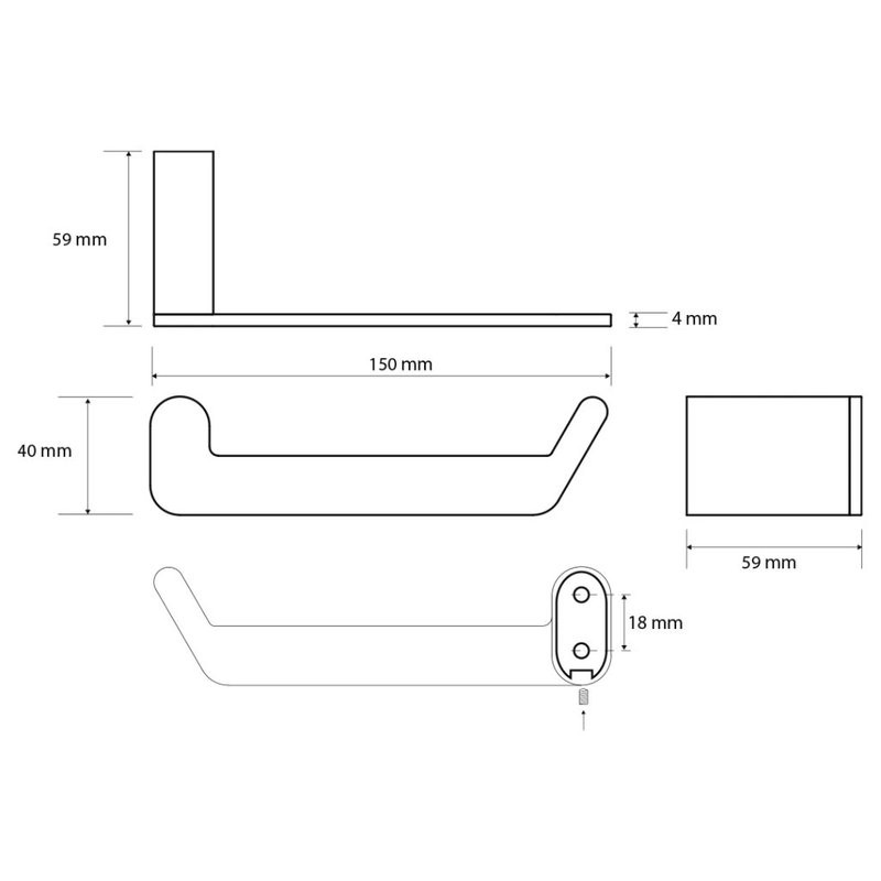 Набор Держатель Bemeta Organic 157112021 + Ершик 157113061