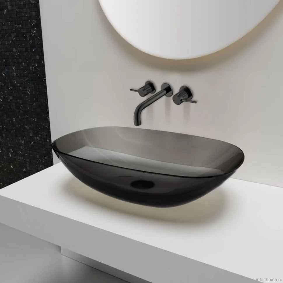 Смеситель для раковины Vincea Groove VBFW-4G1MB С ВНУТРЕННЕЙ ЧАСТЬЮ, черный