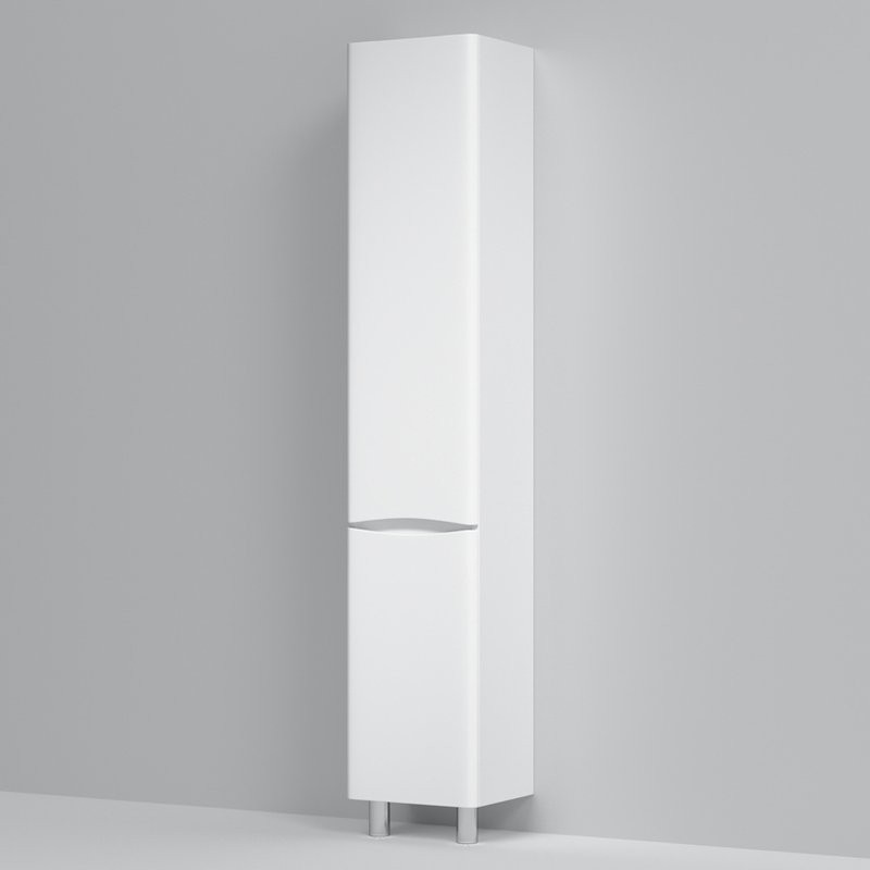Шкаф-пенал для ванной AM.PM Like 35 L напольный, белый глянец