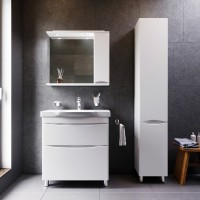 Шкаф-пенал для ванной AM.PM Like 35 L напольный, белый глянец