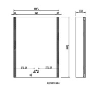 Зеркало-шкаф AQUATEK AQ7609-MLC 60 с подсветкой