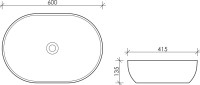 Накладная раковина Ceramicanova Element CN5009