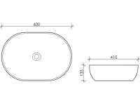 Накладная раковина Ceramicanova Element CN5009