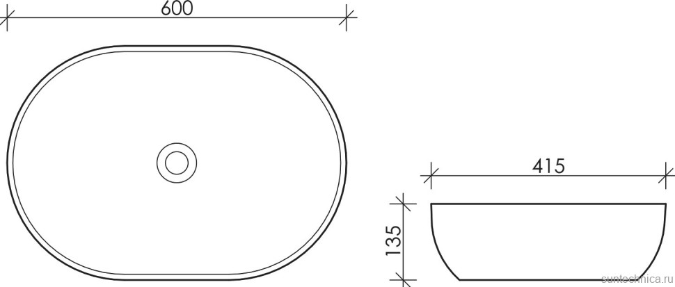 Накладная раковина Ceramicanova Element CN5009