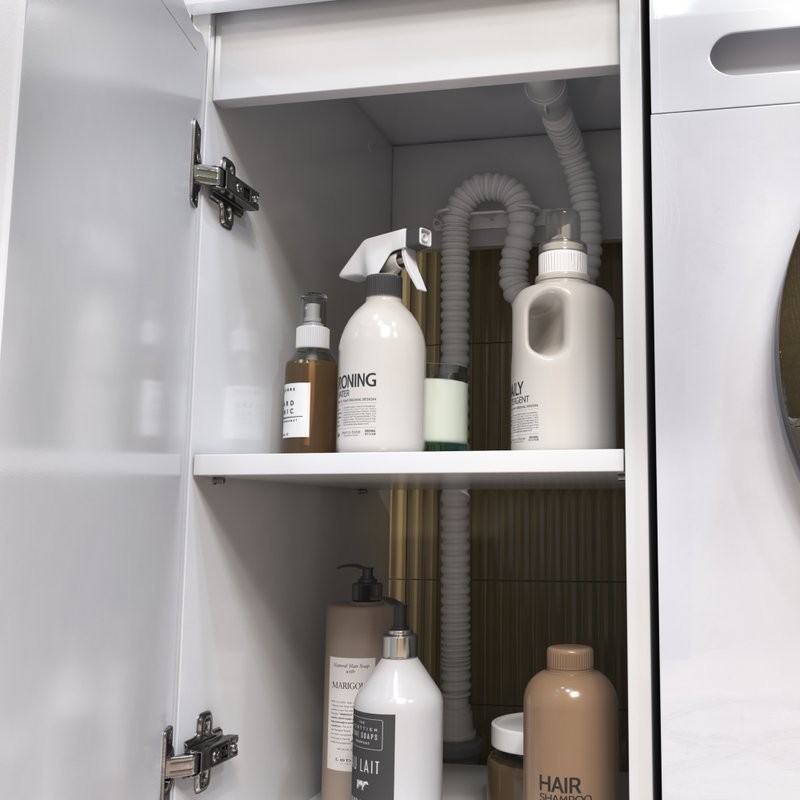 Мебель для ванной комнаты Vigo Urban 40 напольная, 1 дверка, белая, раковина Urban 50