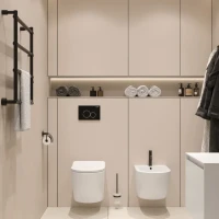 Смеситель для биде AQUAme Siena AQM6216MB черный матовый Смеситель для биде AQUAme Siena AQM6216MB черный матовый