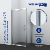 Душевой уголок Wasserkraft Salm 27I17 100x80 см