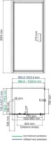 Душевой уголок Wasserkraft Salm 27I17 100x80 см
