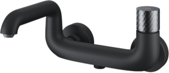Смеситель для ванны с душем IDDIS Twist TWIBLBTi02WA черный матовый
