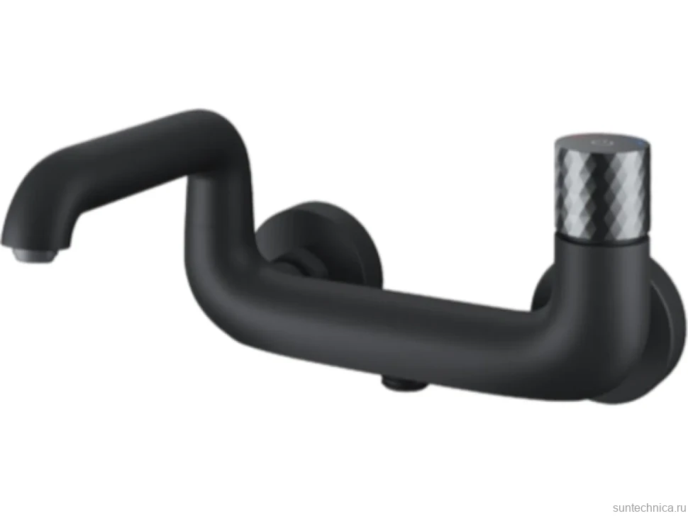 Смеситель для ванны с душем IDDIS Twist TWIBLBTi02WA черный матовый
