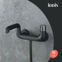 Смеситель для ванны с душем IDDIS Twist TWIBLBTi02WA черный матовый