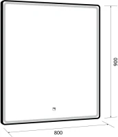 Зеркало Dreja Point 80 c подсветкой Зеркало Dreja Point 80 c подсветкой