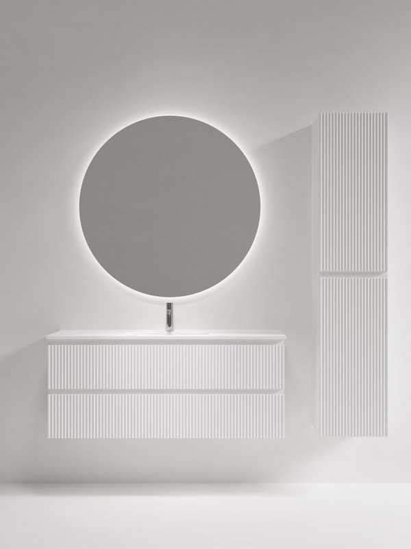 Мебель для ванной комнаты Sancos Snob R 120 Bianco, раковина CN7028