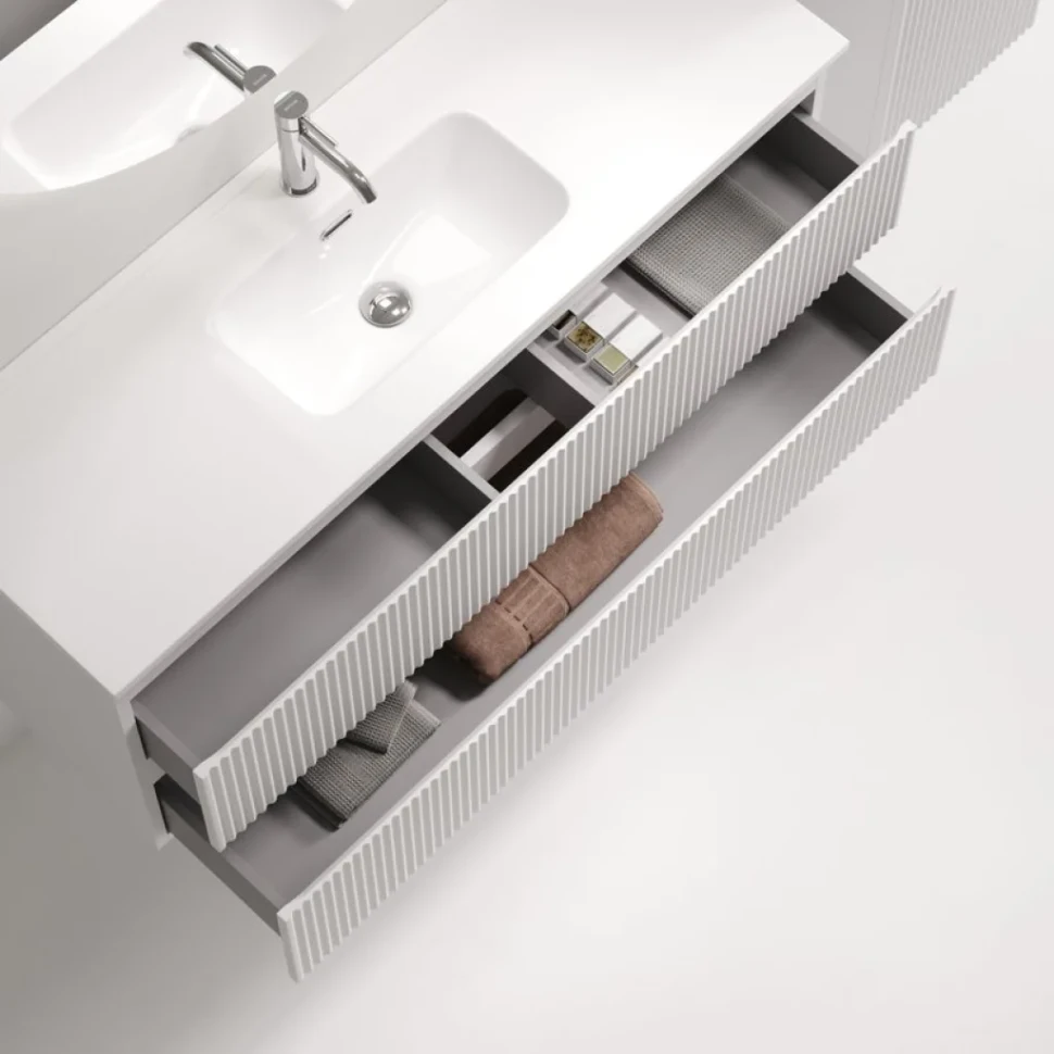 Мебель для ванной комнаты Sancos Snob R 120 Bianco, раковина CN7028