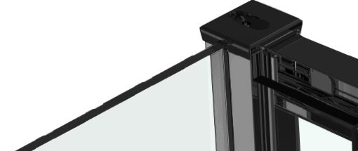 Душевой уголок RGW Classic CL-34 80х80, профиль черный