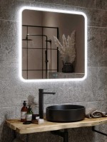 Зеркало Alavann Anna 70x80 с подсветкой, с антизапотеванием