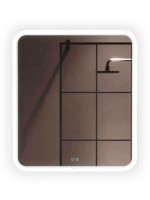 Зеркало Alavann Anna 70x80 с подсветкой, с антизапотеванием