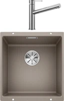 Комплект Мойка Blanco Subline 400-U серый беж + Смеситель Ambis Ambis 523118 Комплект Мойка Blanco Subline 400-U серый беж + Смеситель Ambis Ambis 523118