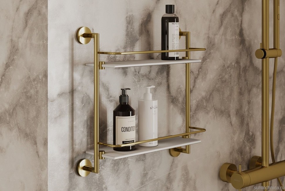 Полка Allen Brau Priority 6.31015-GB брашированное золото