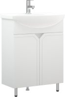 Тумба с раковиной Corozo Сириус 65 белая