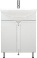 Тумба с раковиной Corozo Сириус 65 белая