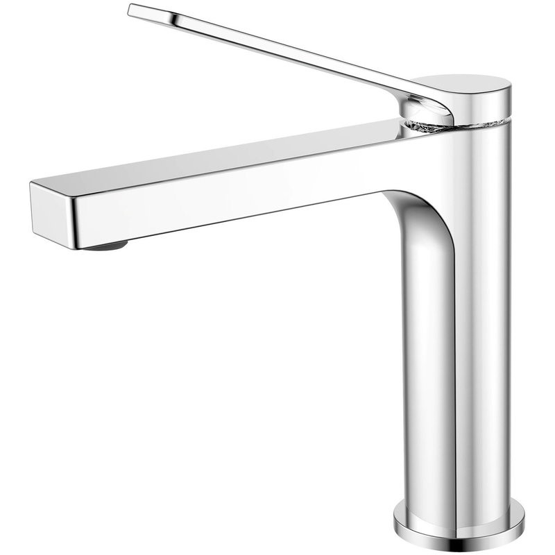 Смеситель для раковины Azario VISE без донного клапана, хром (AZ-VQQ168330C)