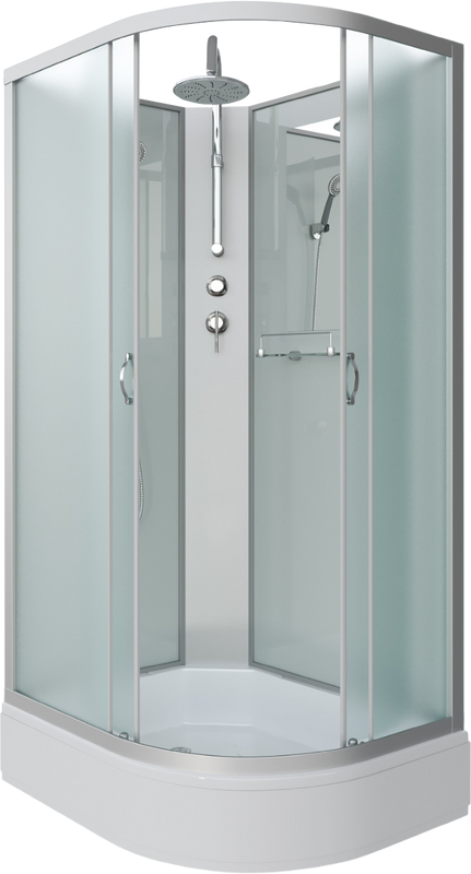 Душевая кабина Niagara Classic NG-33984-14LBKT 90х80 см, без крыши, с тропическим душем