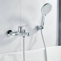 Смеситель для ванны с душем Shevanik S6202 хром