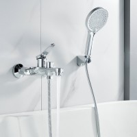 Смеситель для ванны с душем Shevanik S6202 хром