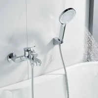 Смеситель для ванны с душем Shevanik S6202 хром Смеситель для ванны с душем Shevanik S6202 хром